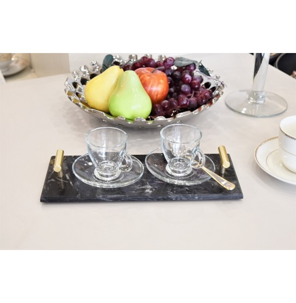 19001-Artika 30 X 12 X 3 Cm Marble Tray